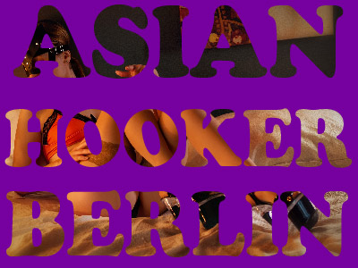 Asian hooker in a Berlin brothel fucks guys in jet black nylon stockings and stiletto heels